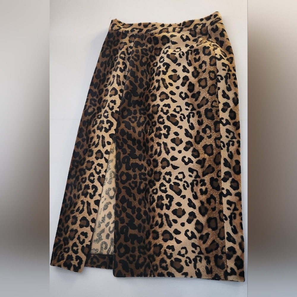 Vintage Privelege Animal Print Skirt - Made in France 🇫🇷